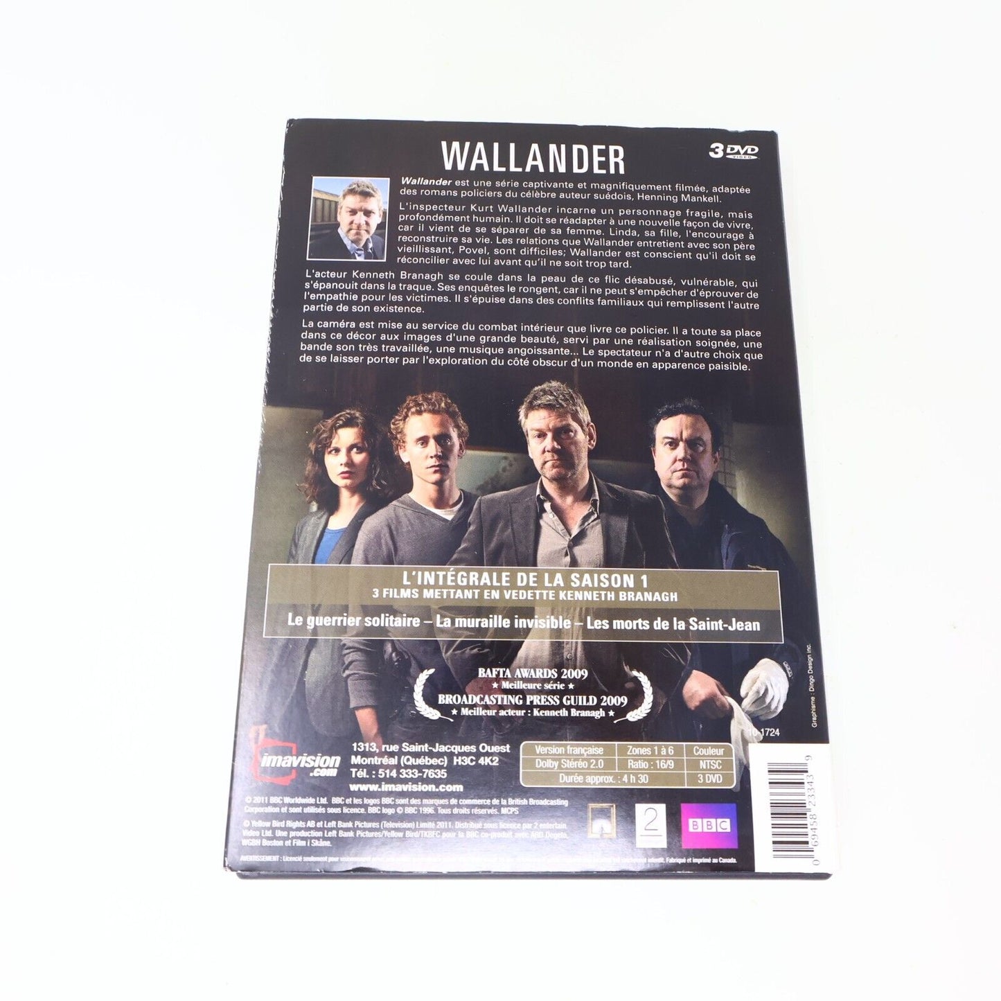 Wallander L'Intégrale de la Saison 1 DVD Testé Français NTSC Kenneth Branagh