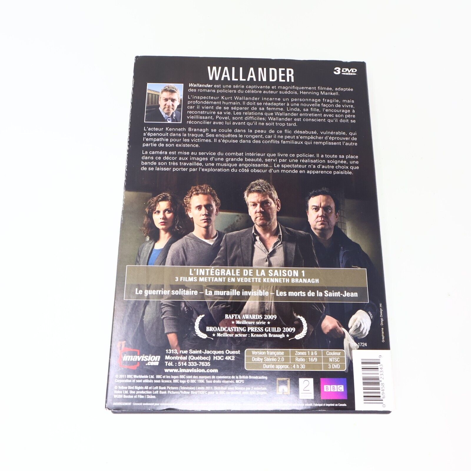 Wallander L'Intégrale de la Saison 1 DVD Testé Français NTSC Kenneth Branagh