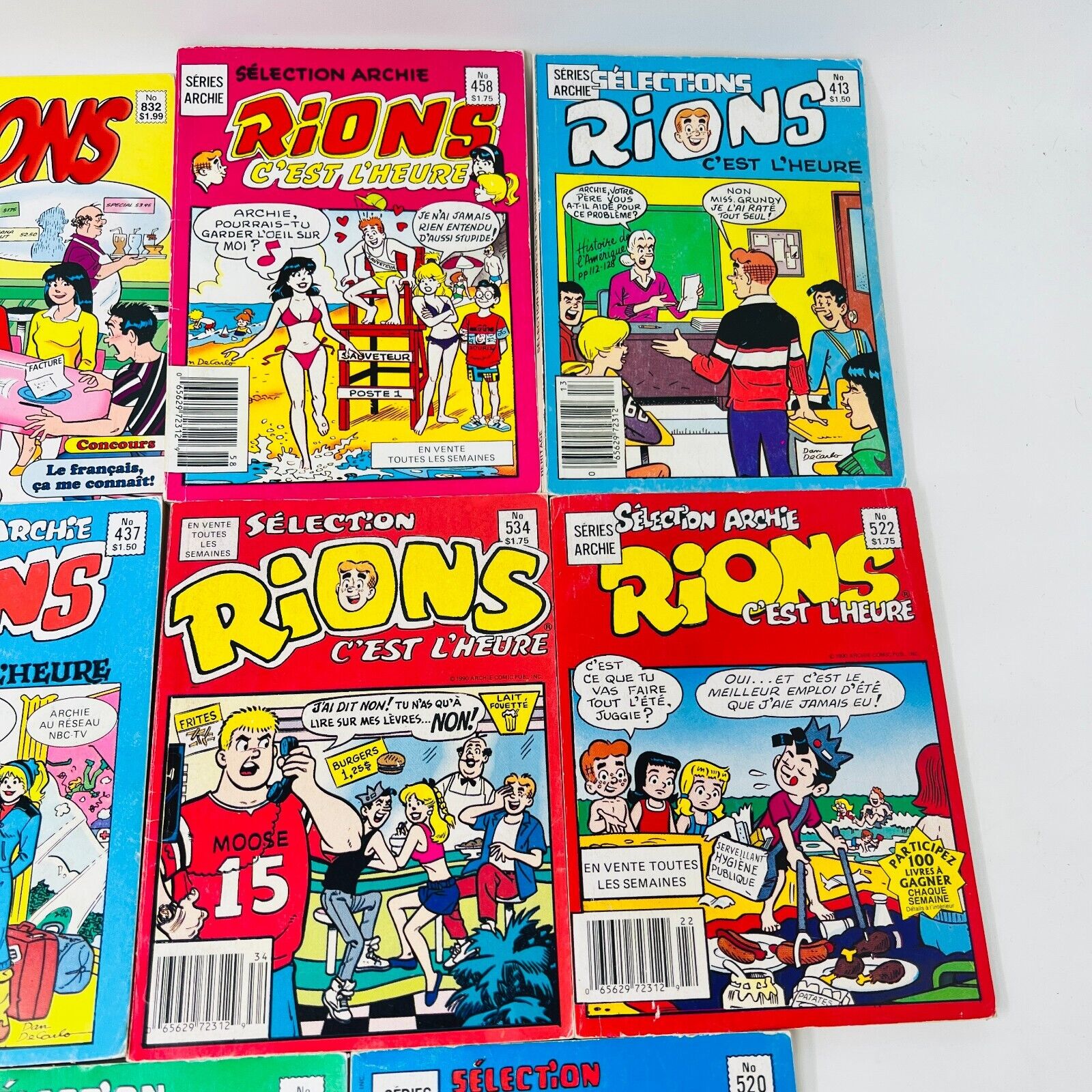 11x Archie Rions/Sélection/Betty et Veronica Français Héritage EH Comics BD Lot