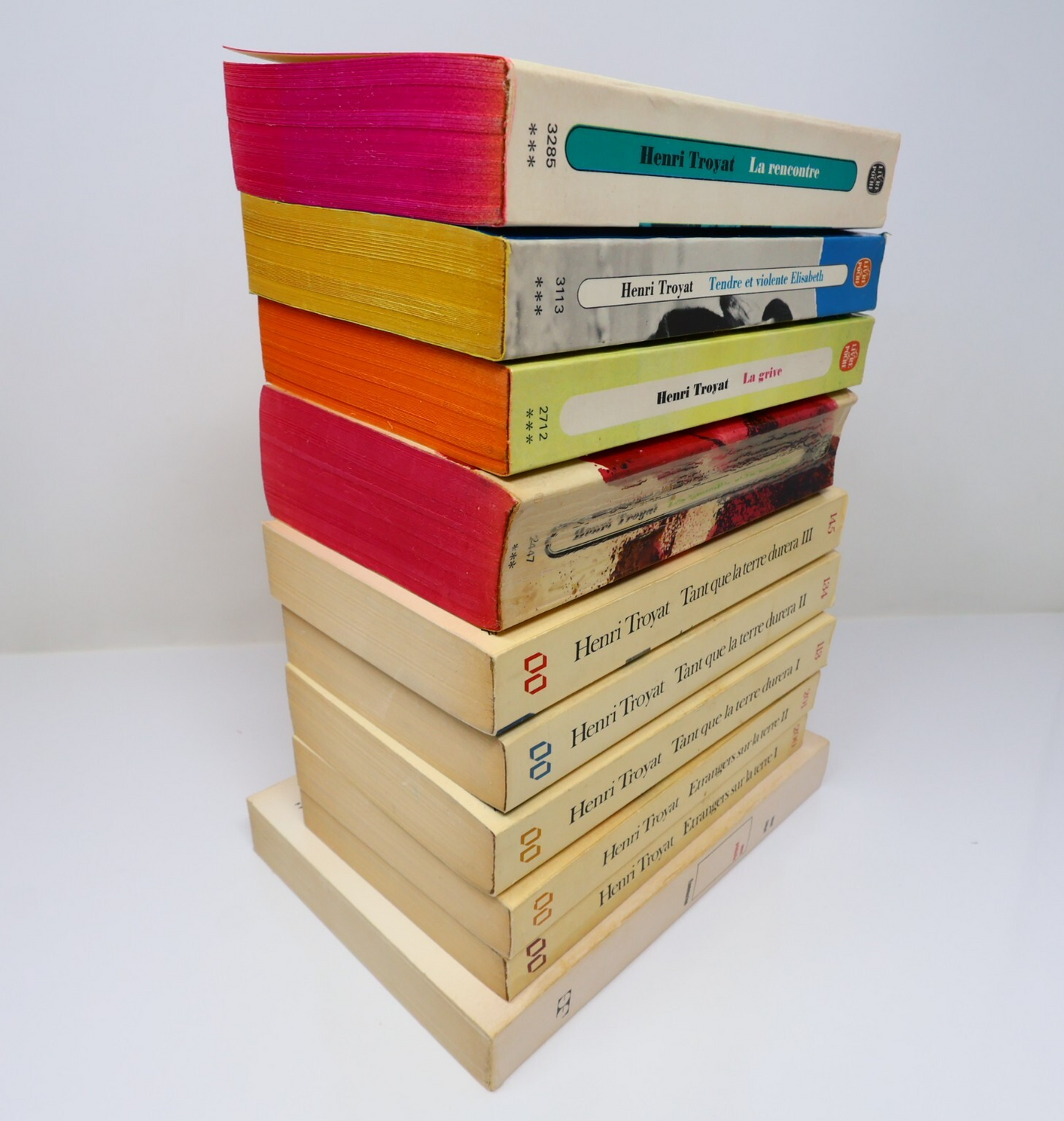 Henri Troyat Lot 10 Livres Étrangers sur la Terre/Anne Prédaille Roman France PB