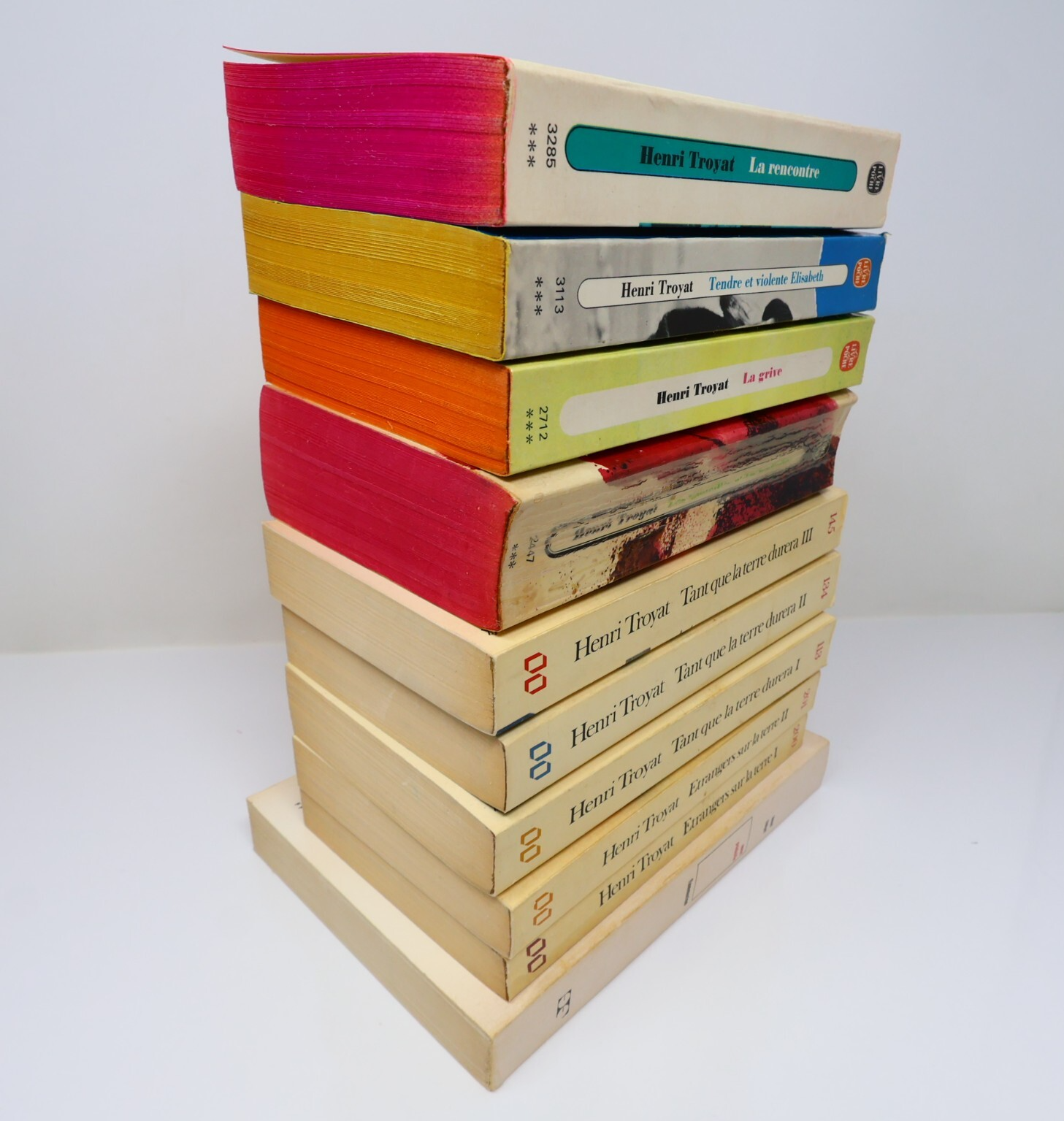 Henri Troyat Lot 10 Livres Étrangers sur la Terre/Anne Prédaille Roman France PB