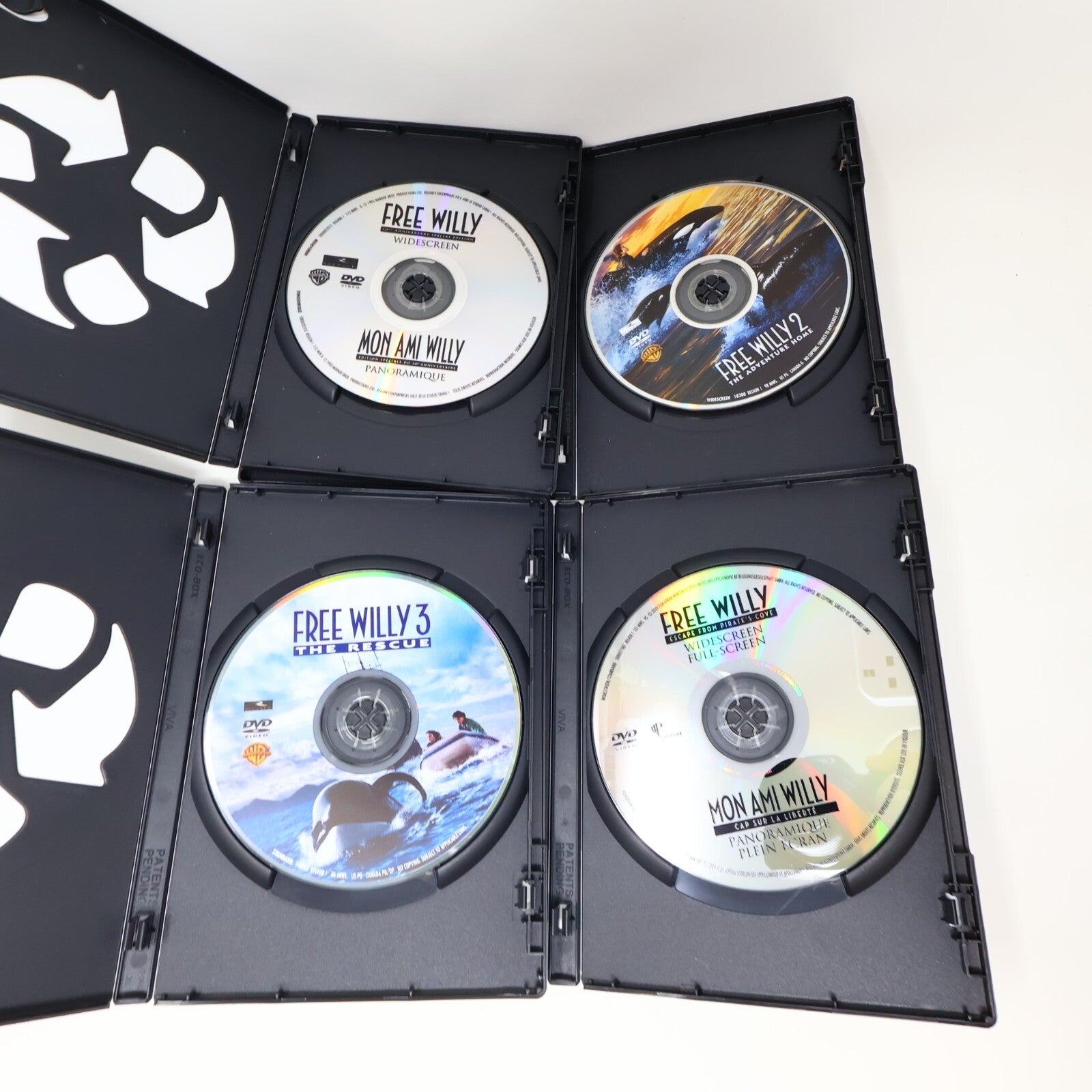 Free Willy/Mon Ami Willy #1-2-3 + Escape From Pirate's Cove Familly DVD Box Set