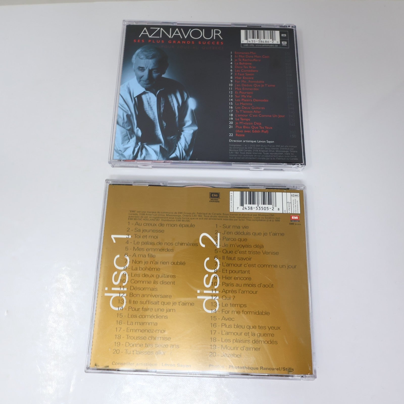 Charles Aznavour Lot 8 CD Je Voyage/Jazznavour/Encores/Plus Bleu/Grands Succès