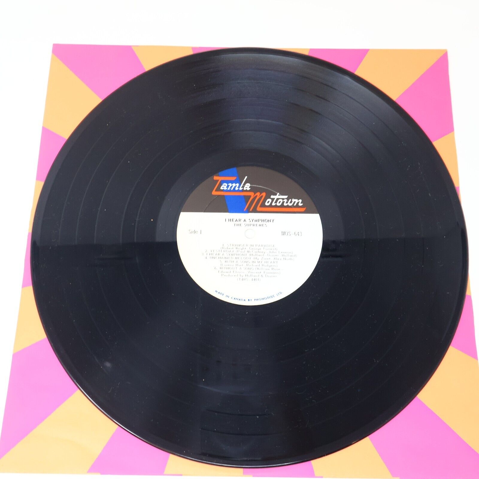 The Supremes I Hear A Symphony LP Record Vinyl MOS-643 Canada 1966 Funk Soul 60s