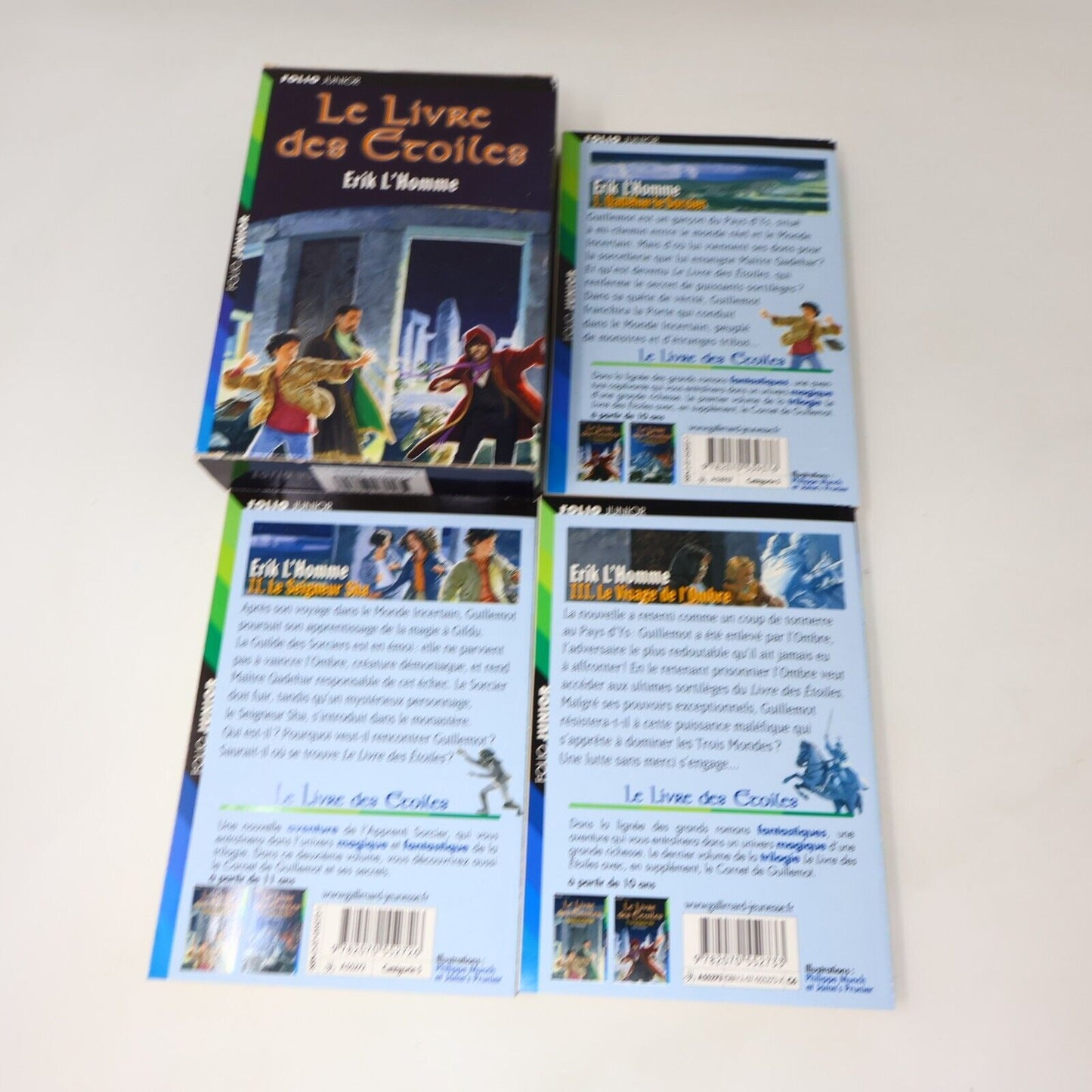 Lot 7 Livres Folio Junior Gallimard L'Ile Mystérieuse Livre des étoiles French