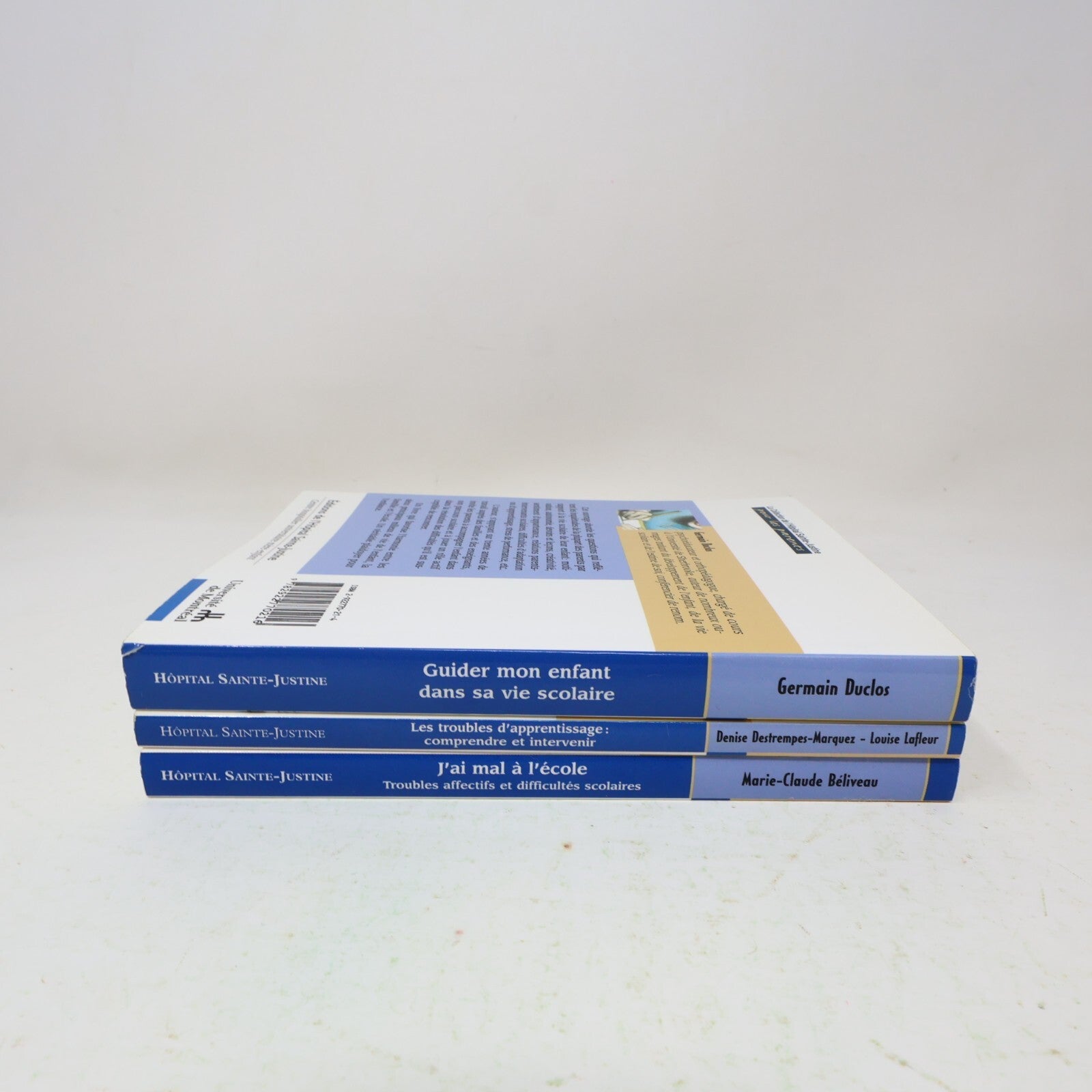 Lot 3 Livres Éducation Parentalité Troubles d'Apprentissage Sainte-Justine