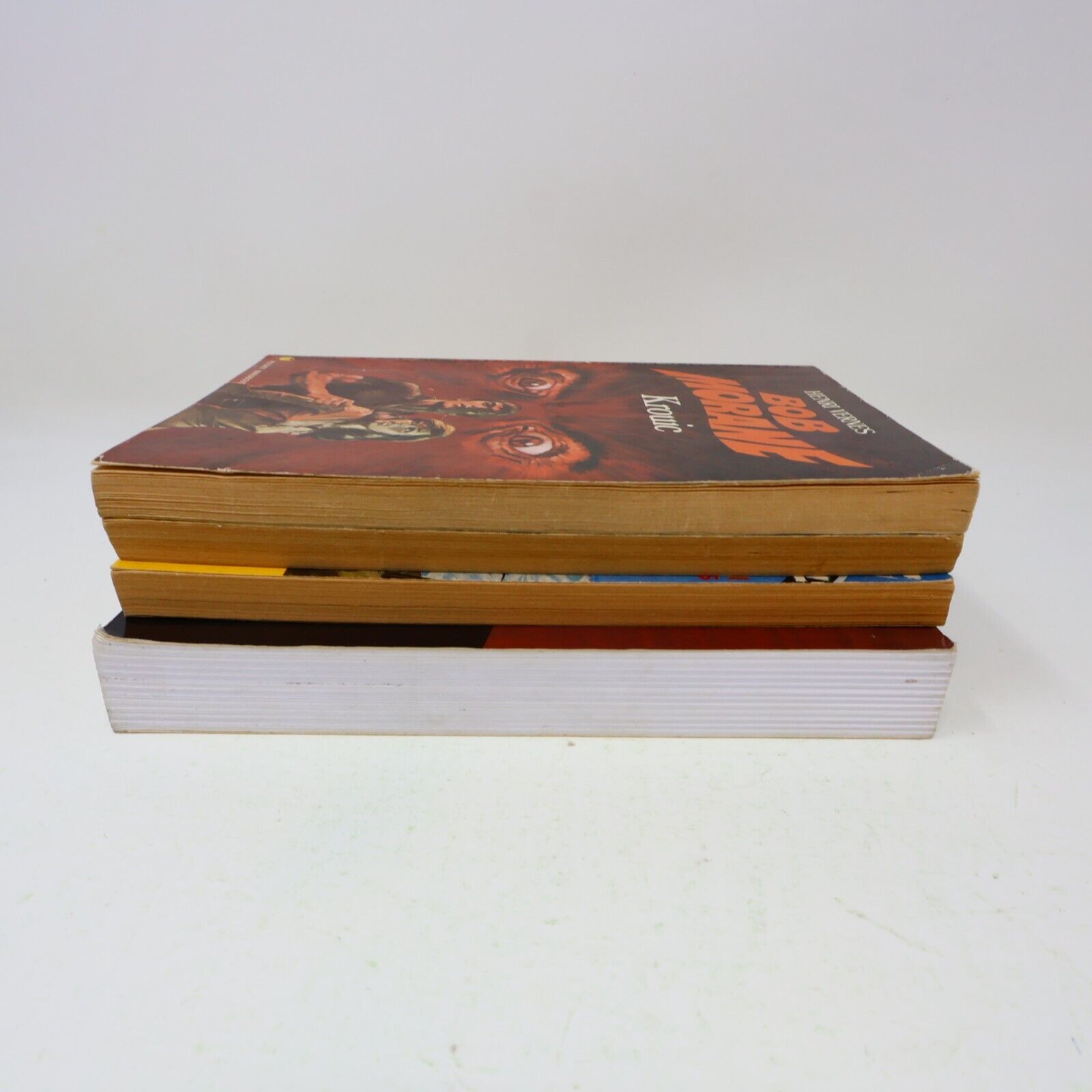 Lot 4 Livres Bob Morane Henri Vernes Marabout/Ananké Ombre Jaune Krouic French