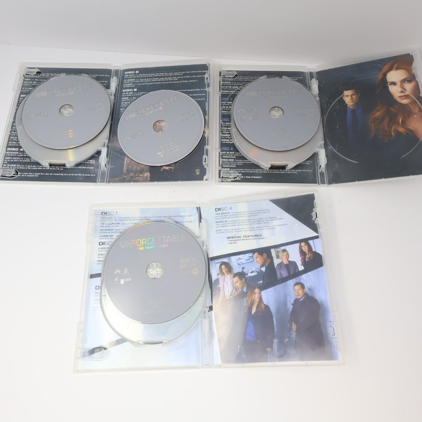Unforgettable Seasons 1-3 DVD Lot Tested NTSC Region 1 Poppy Montgomery English