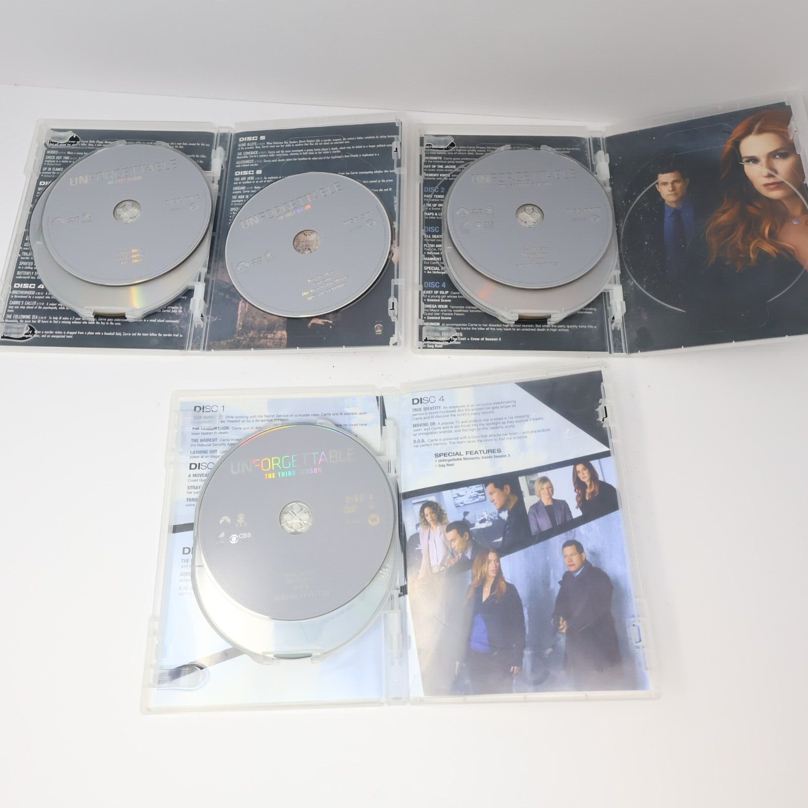 Unforgettable Seasons 1-3 DVD Lot Tested NTSC Region 1 Poppy Montgomery English