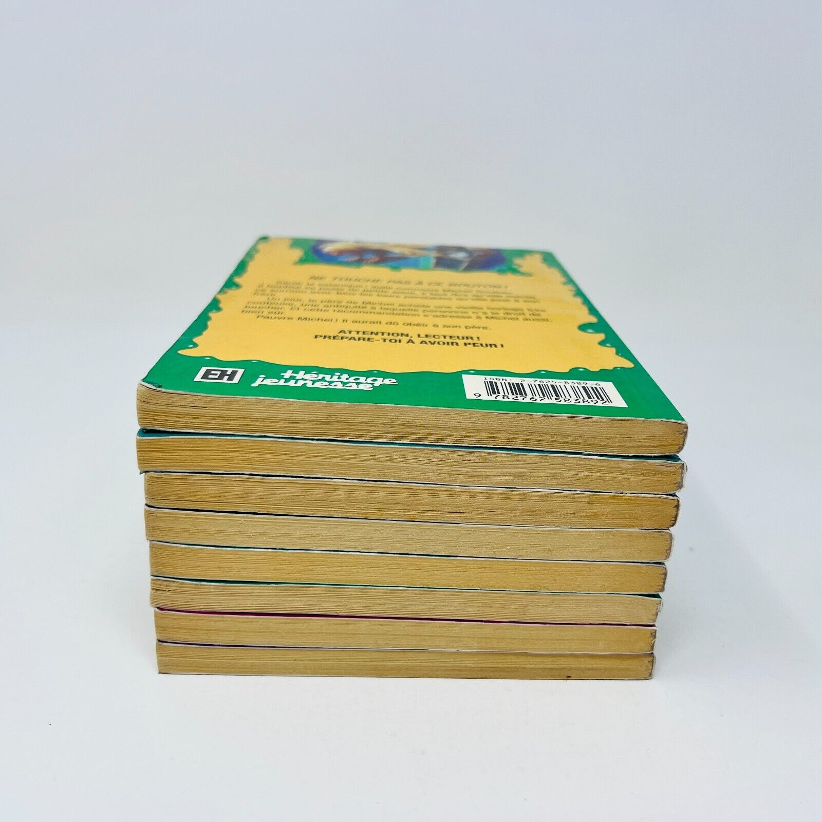 8x Chair de Poule EH Lot French Goosebumps Français R.L. Stine 90s Plage Hantée