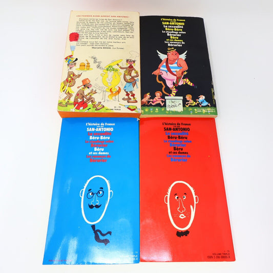 San-Antonio Les Con #1-2 Béru-Béru La Sexualité Lot 4 Livres Français French 70s