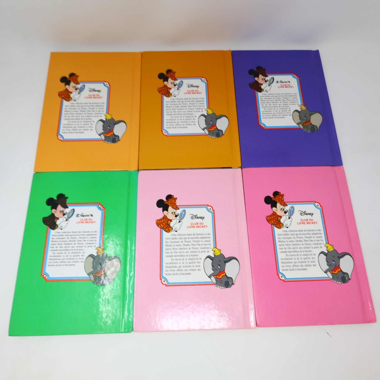 Club du Livre Mickey Lot 13 Livres Disney Cendrillon/Les Bagnoles/Petite Sirène