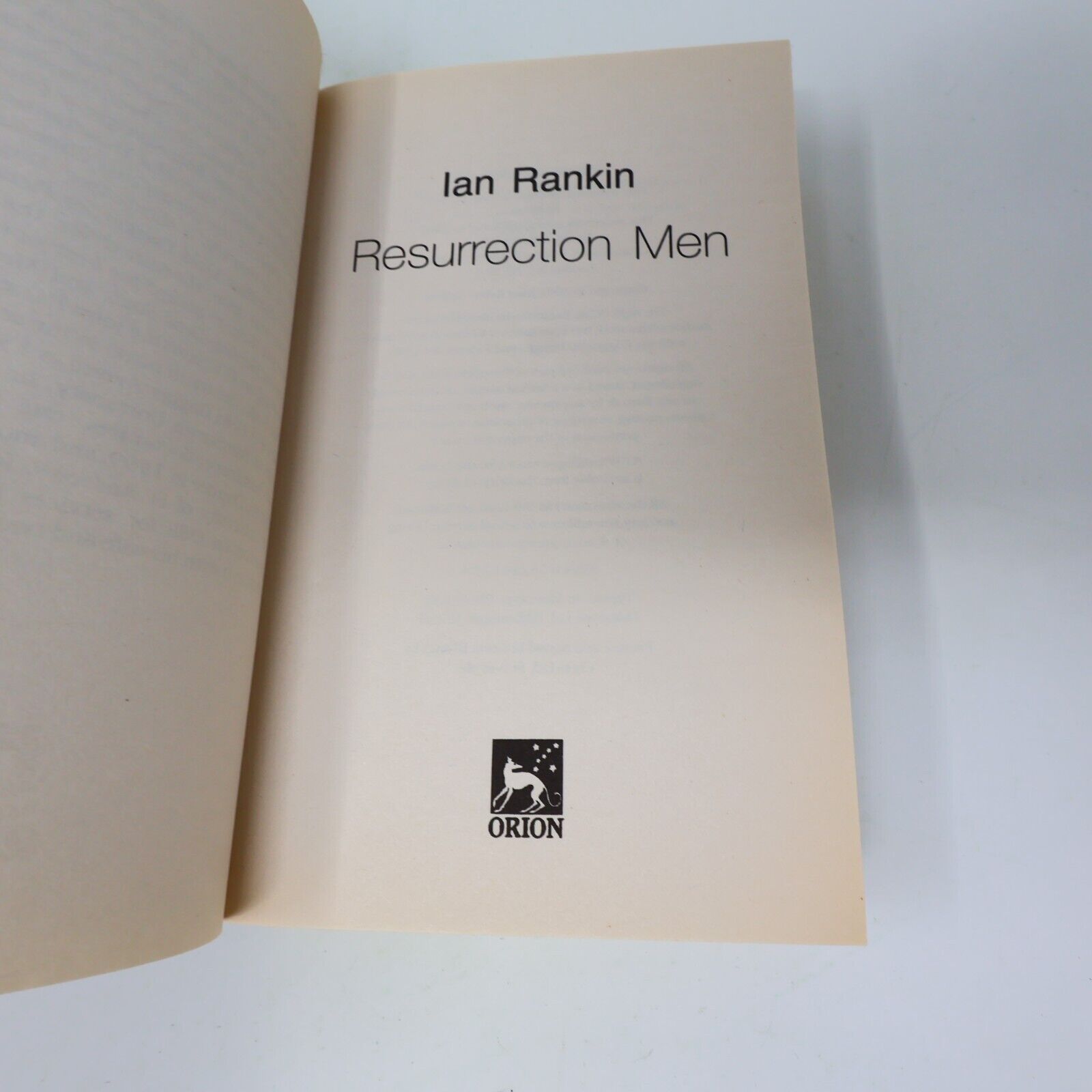 Ian Rankin Resurrection Men Set in Darkness Hanging Garden Lot 3 Books Mystery