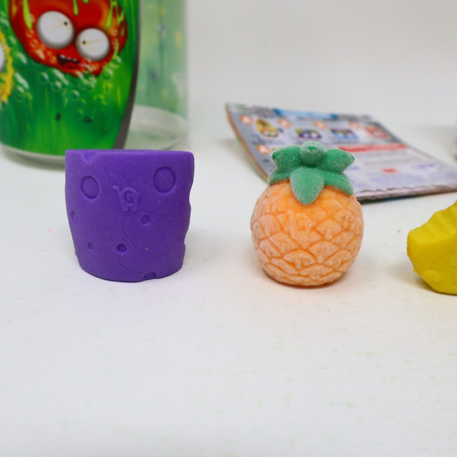 Lot of 4 Grossery Gang Trash Pack Figures Moose Rotten Apple Pie Sour Pinapple