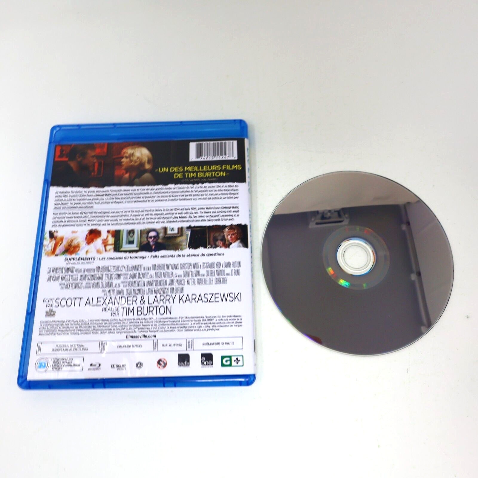 Les Grands Yeux / Big Eyes Blu-ray 2015 Français English Tested NTSC Tim Burton