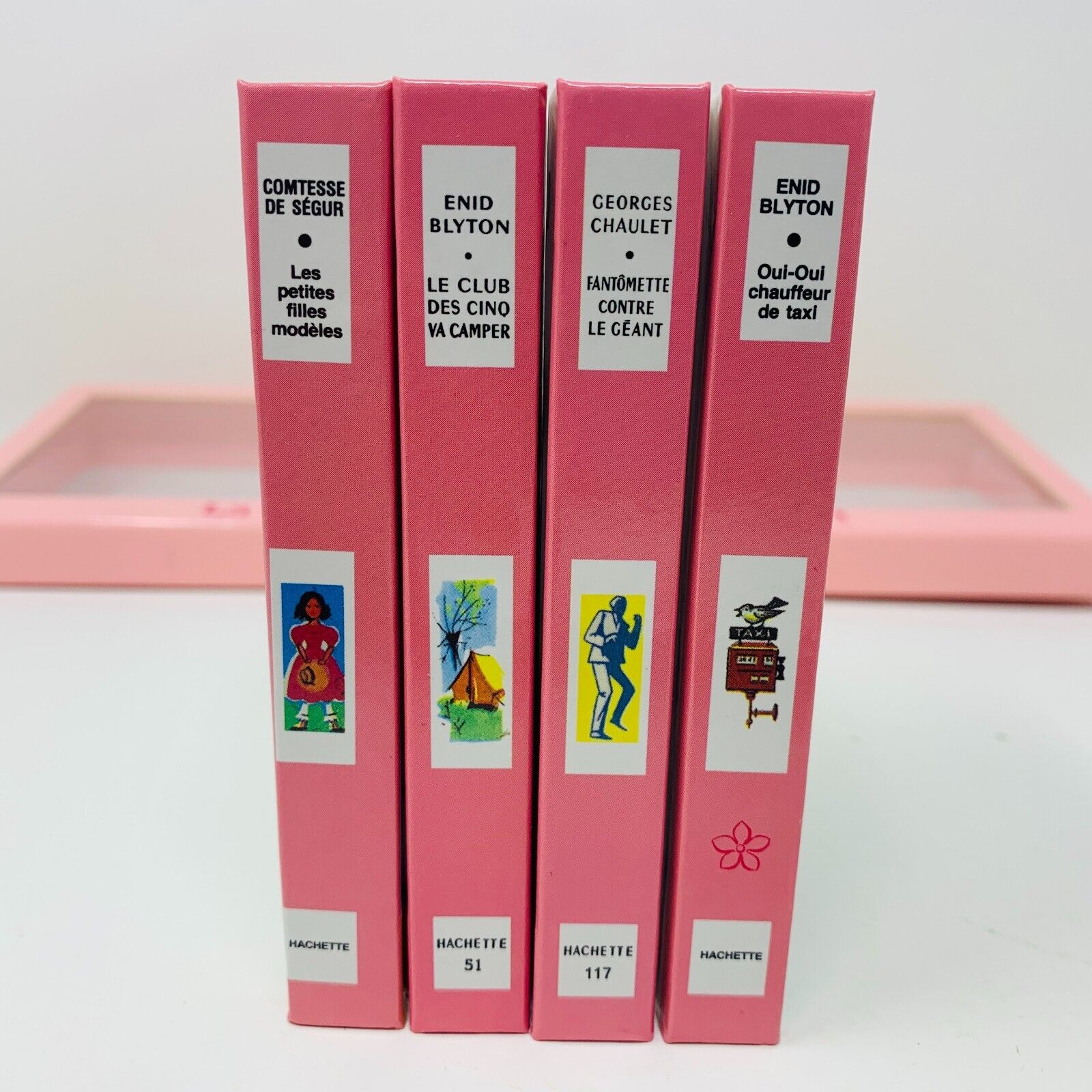 2006 Coffret La Bibliothèque Rose a 150 Ans 4 Livres Miniatures Chaulet Blyton