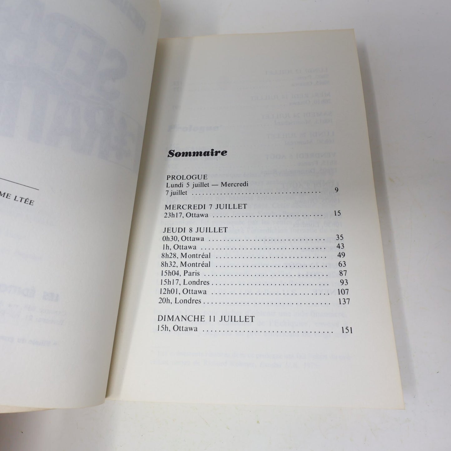 1977 Séparation Richard Rohmer De L'homme Québec Canada Fiction Historique Livre
