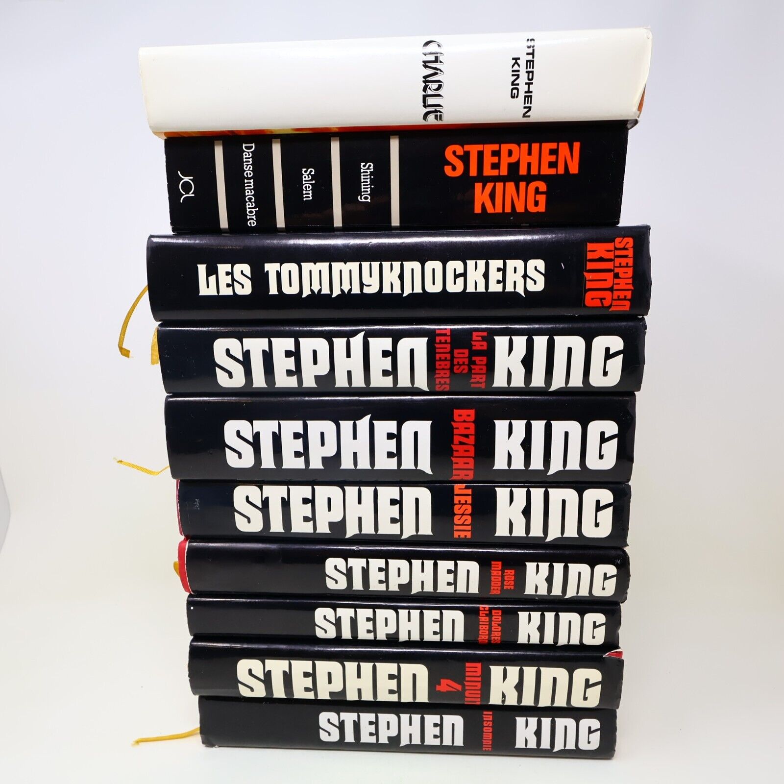 Lot 10 Livres Stephen King France-Loisirs/JCLattès Charlie Shinning Français
