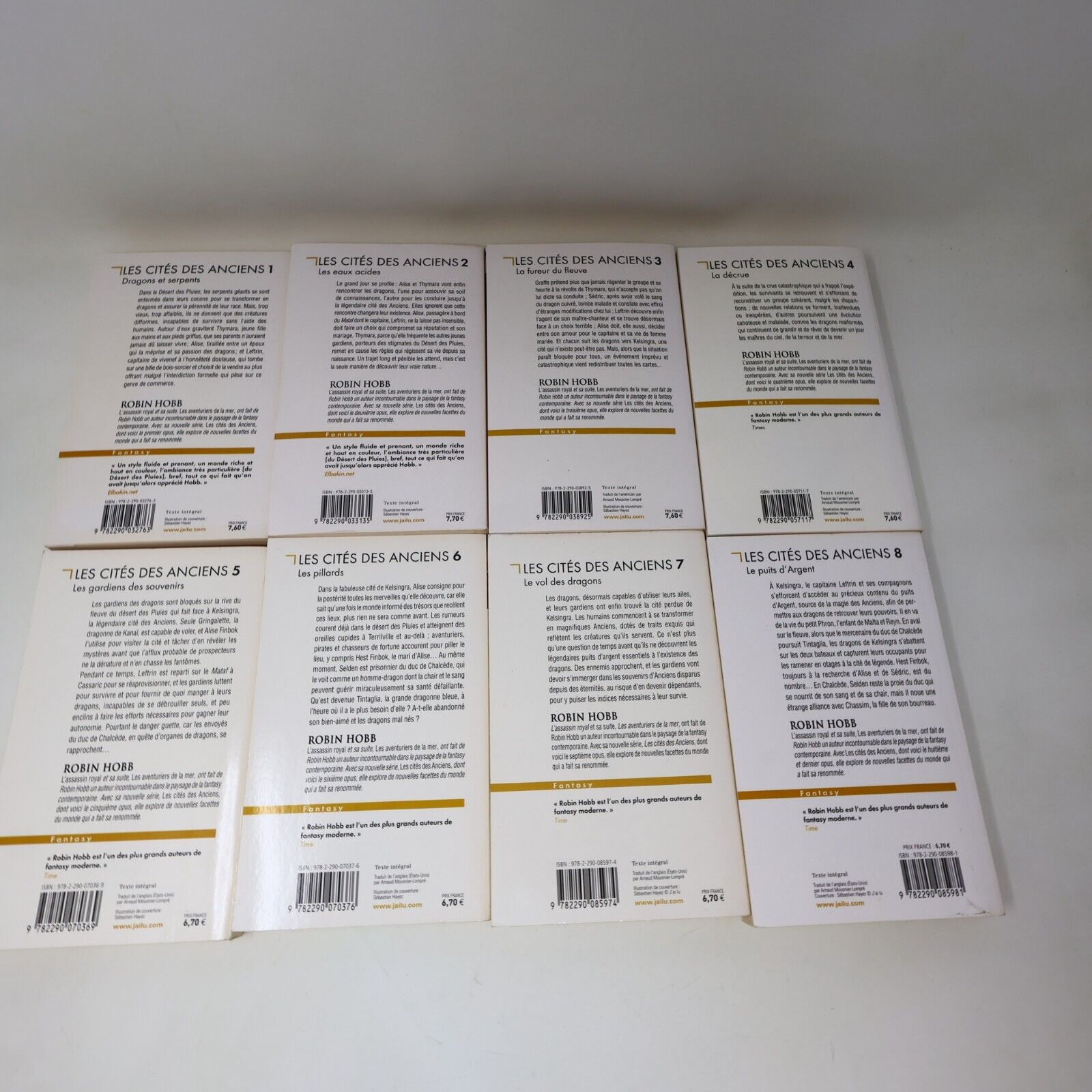 Les Cités des Anciens #1-8 Lot 8 Livres Robin Hobb Série Complète Jai Lu 2010s