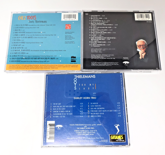 Toots Thielemans 3 CD Lot Chez Toots/Footprints/For My Lady Jazz 1990s