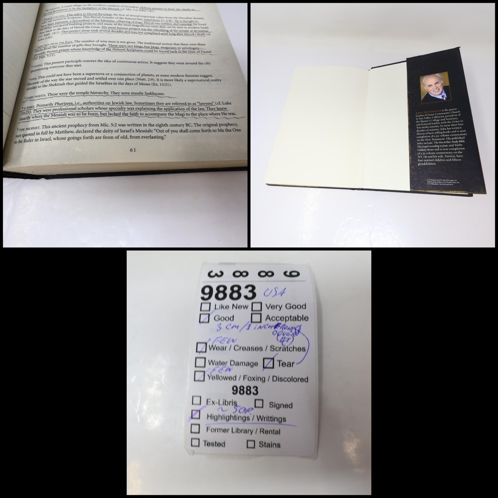 One Perfect Life the Complete Story of the Lord Jesus John Macarthur 2013 HC DJ