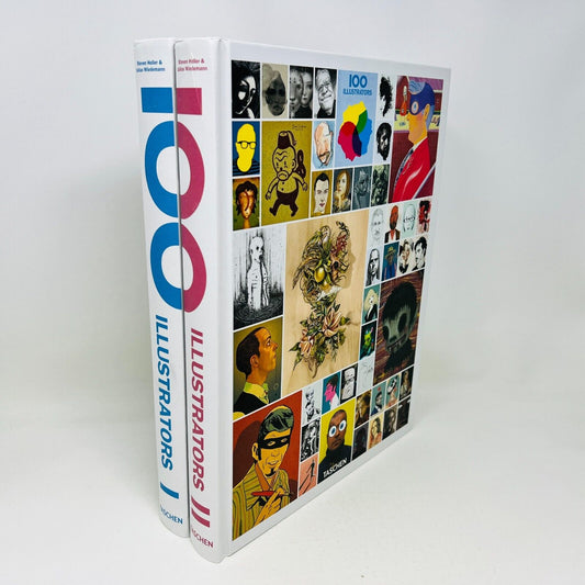 100 Illustrators #1-2 Taschen 2014 Hardcover Set Lot of Books Art Illustrations