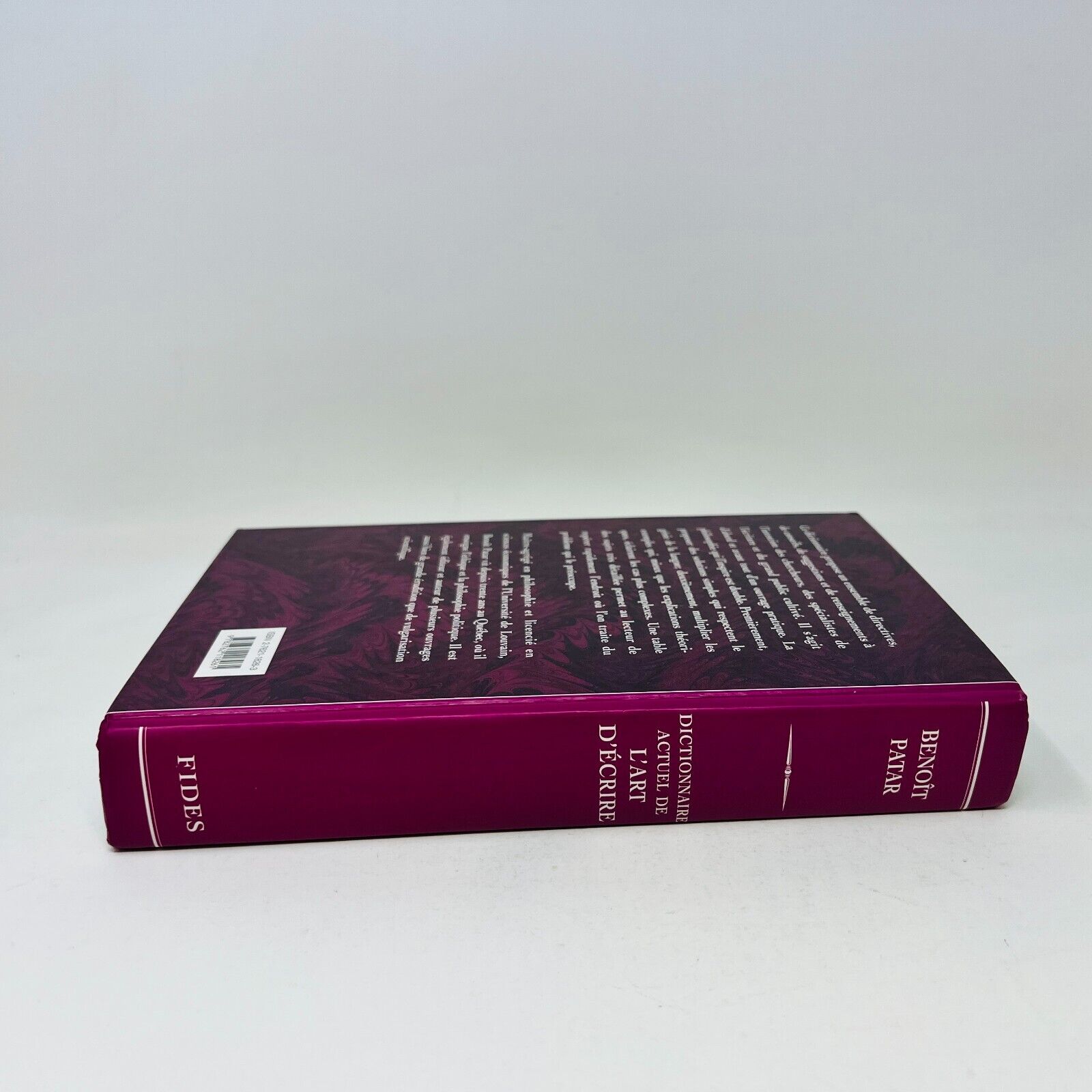 1995 Dictionnaire Actuel de l'Art d'Écrire Fides de Benoît Patar Écriture/Langue