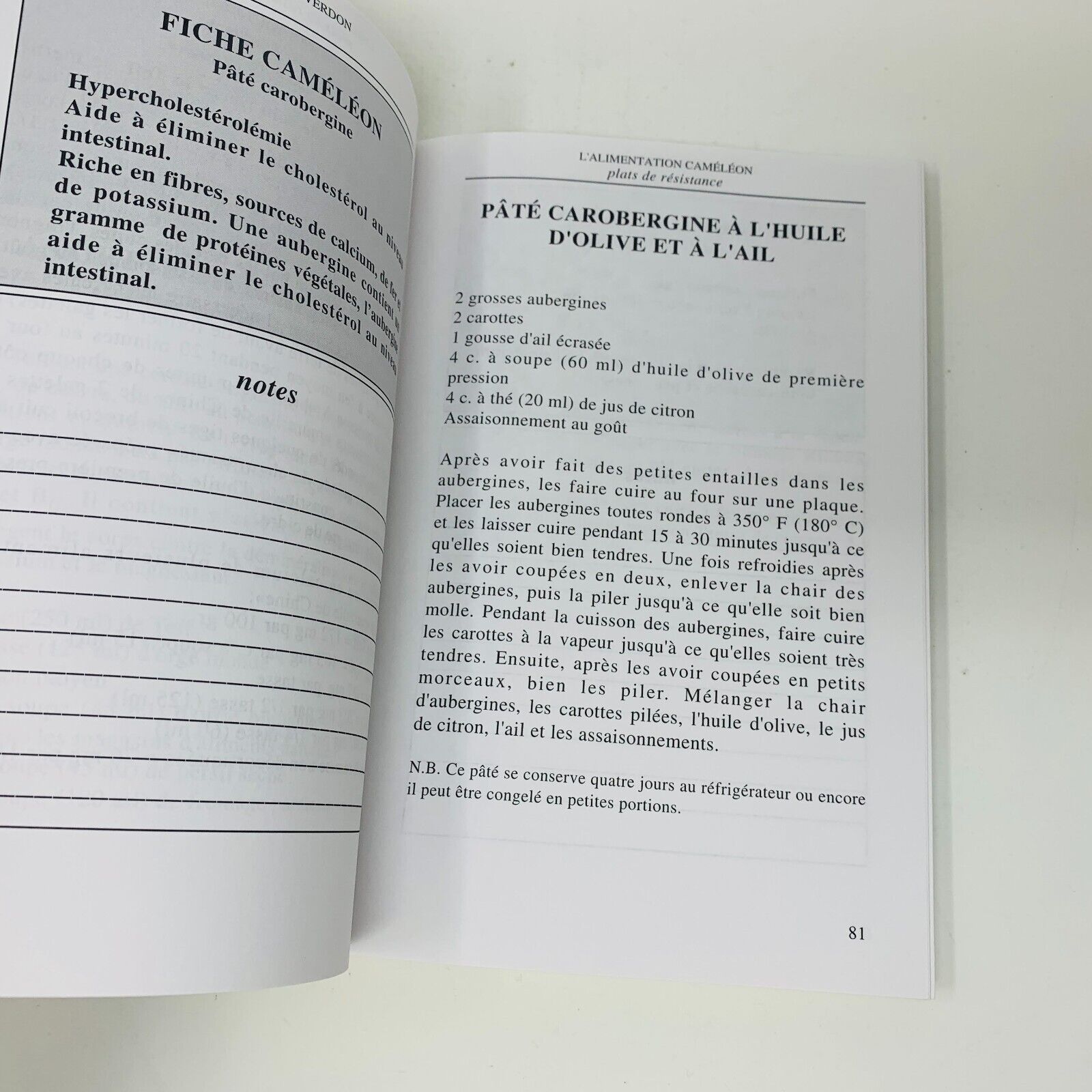 1997 L'Alimentation Caméléon Les Nutraceutiques Recettes Cuisine Johanne Verdon