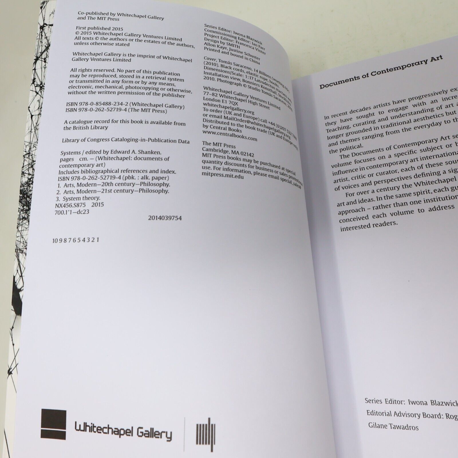 2015 Systems Documents of Contemporary Art Edward A. Shanken Mit Press Art AI PB