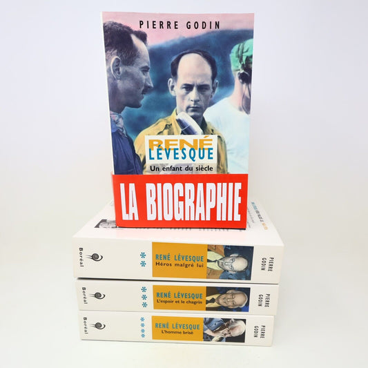 René Lévesque #1-4 Pierre Godin Biographie Politique Québec Lot 4 Livres Boréal