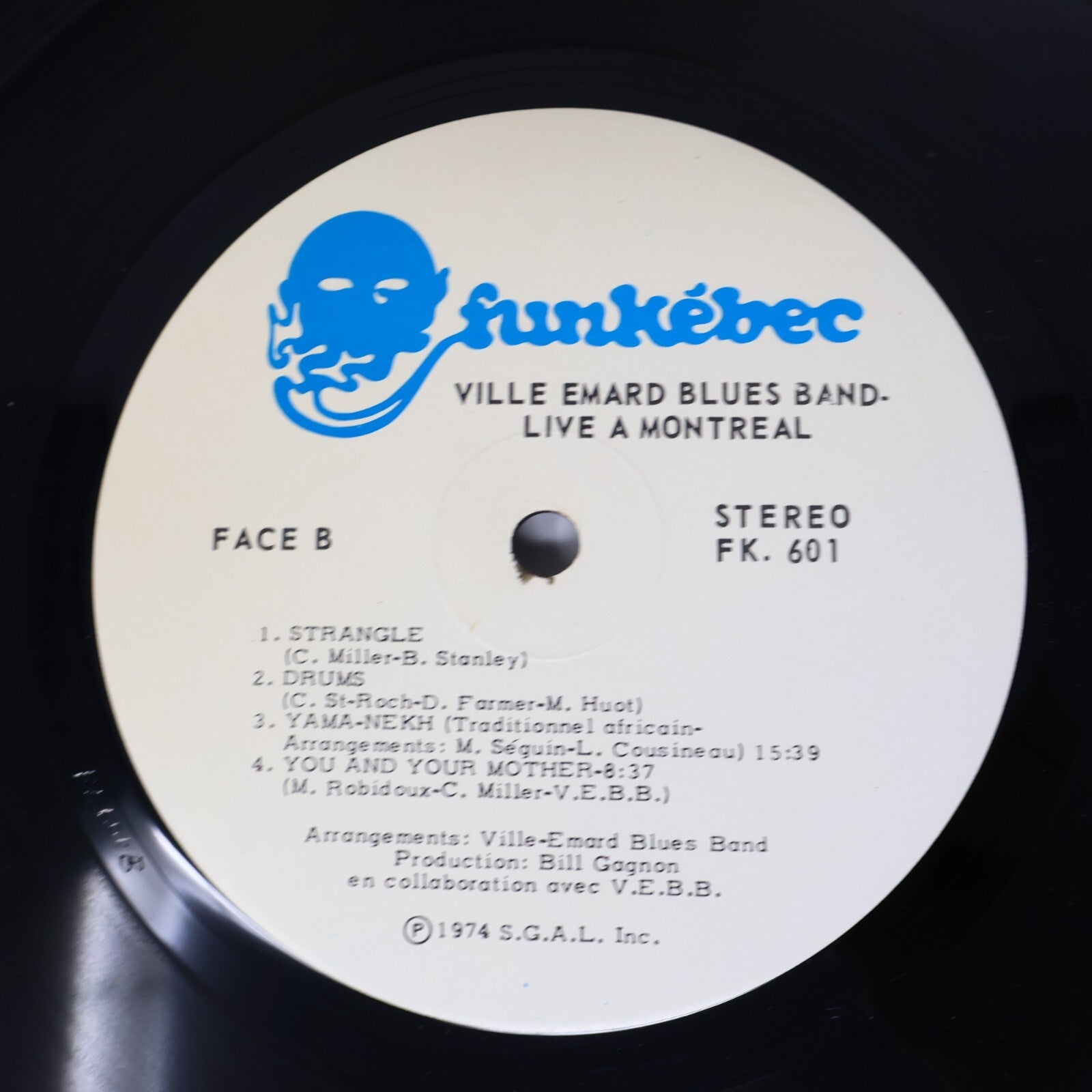 Ville Emard Blues Band Live À Montréal 1974 Disque 2x LP Record Vinyl Jazz/Rock