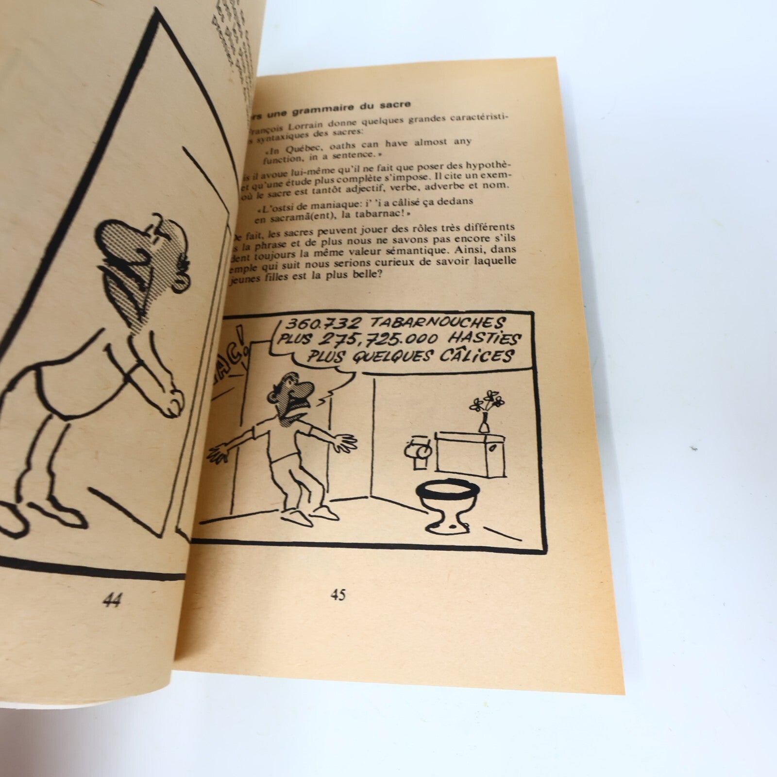 1980 Sacres et Blasphèmes Québécois Gilles Charest Québec Amérique Société Livre