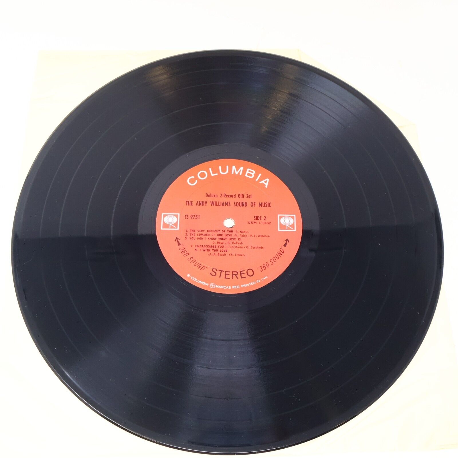 The Andy Williams Sound Of Music 2x LP Record Vinyl Canada Columbia KGP5 1968