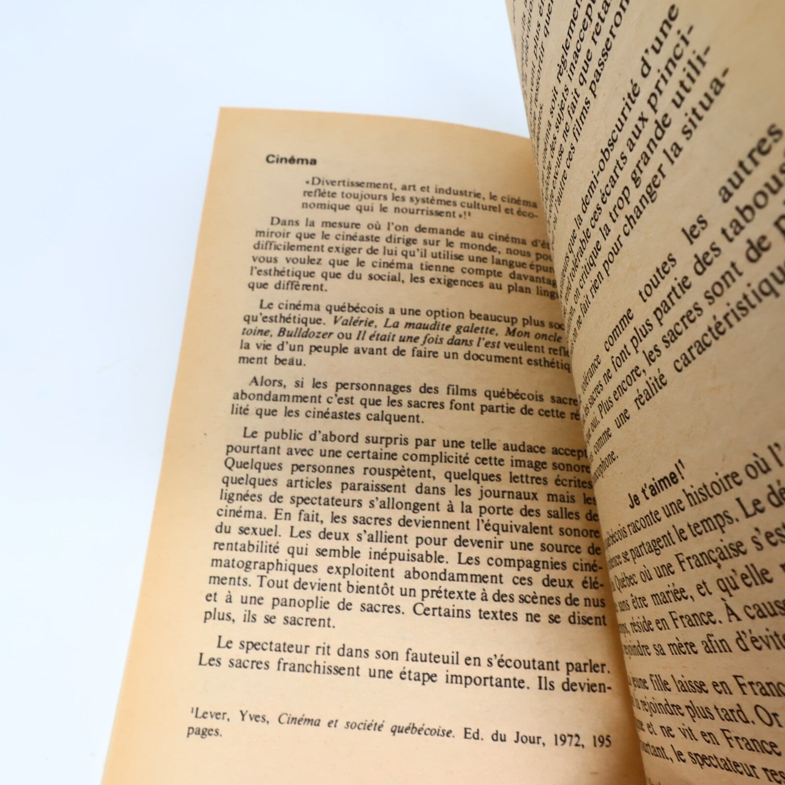 1980 Sacres et Blasphèmes Québécois Gilles Charest Québec Amérique Société Livre