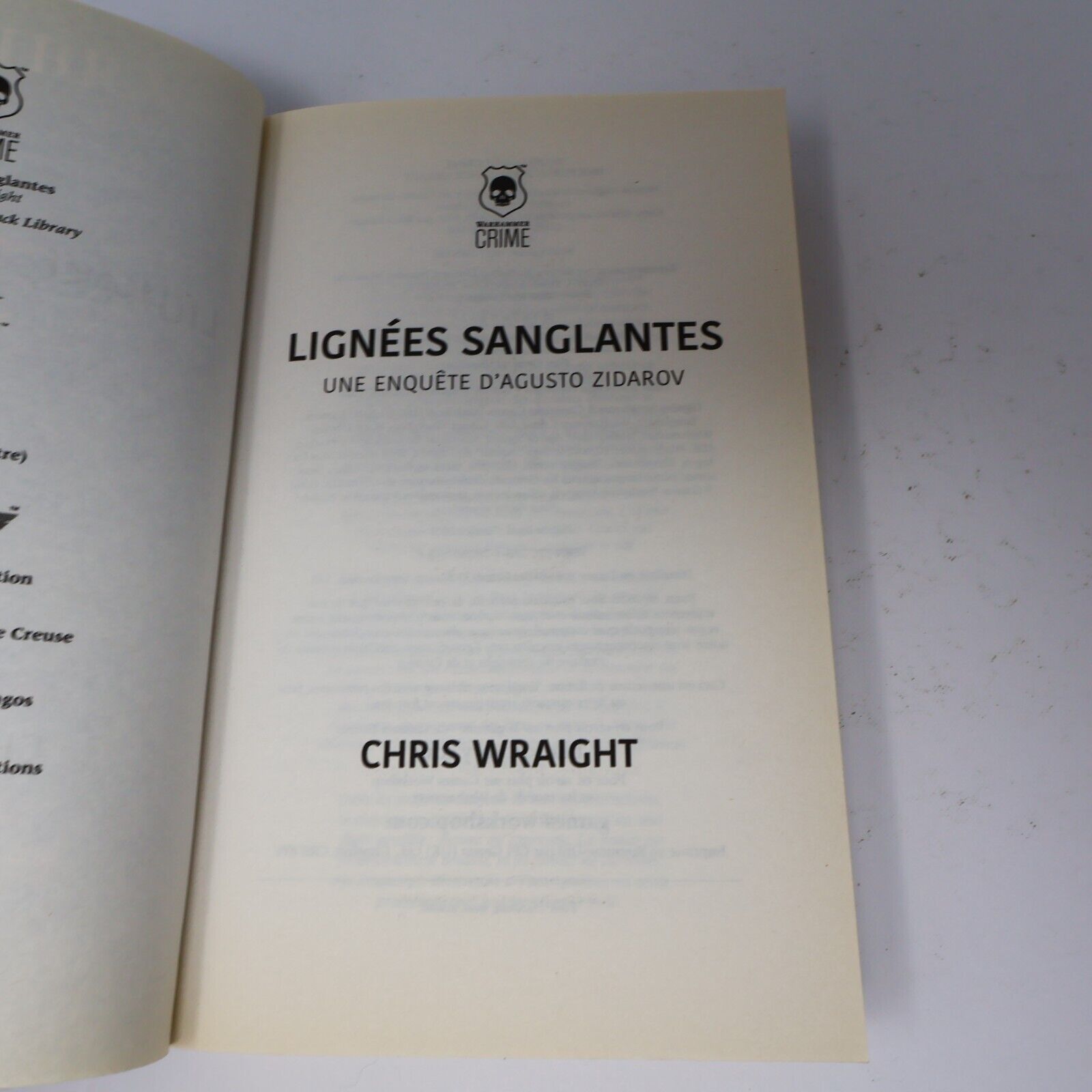 2021 Lignées Sanglantes Warhammer 40,000 de Chris Wraight 1ière Impression PB