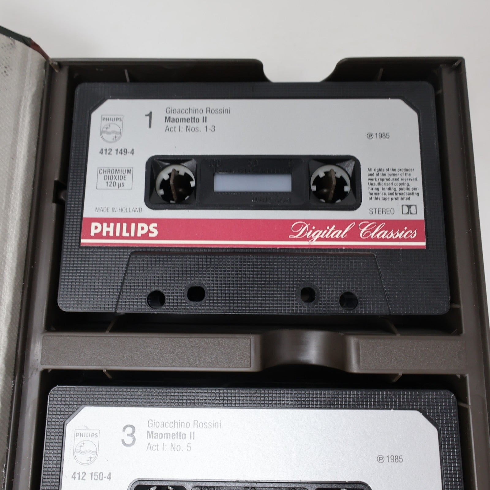 Rossini Maometto Secondo Cassette Box Claudio Scimone/Philharmonia/June Anderson