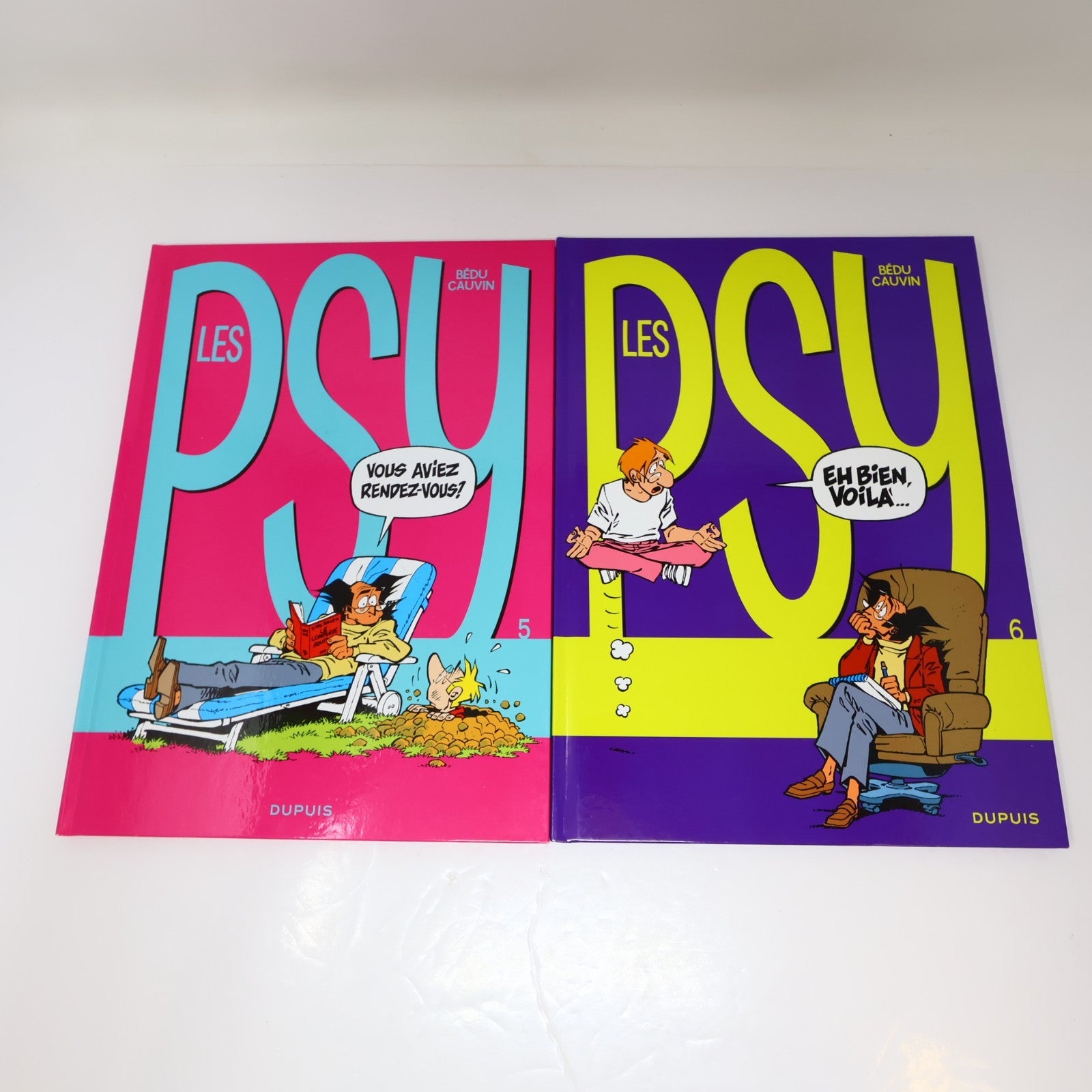 Les Psy #1-14 Lot 14 Bandes dessinées Bédu/Raoul Cauvin Dupuis Dites-Moi Tout!