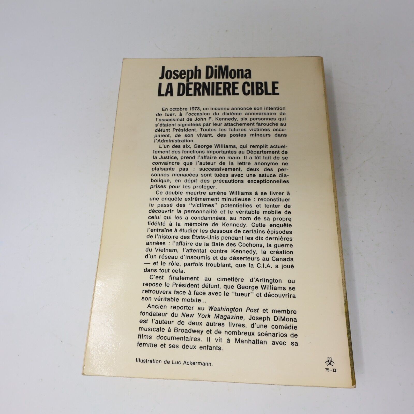 Lot 2 Joseph Dimona nrf La Dernière Cible Vengeance Atomique Livres Français 70s