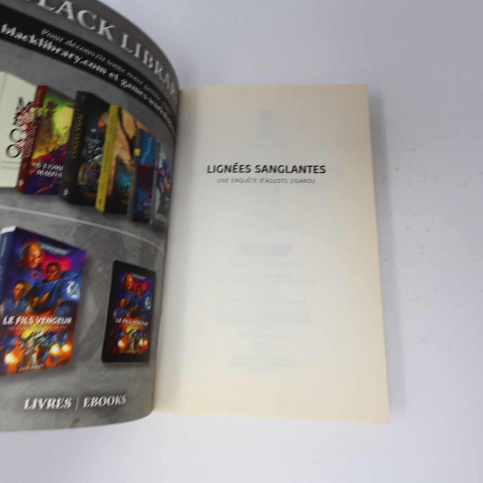 2021 Lignées Sanglantes Warhammer 40,000 de Chris Wraight 1ière Impression PB