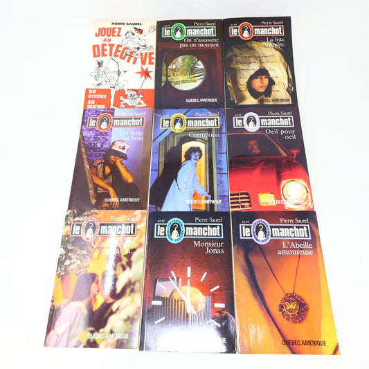 Le Manchot #1-16 Lot 17 Livres Pierre Saurel Français French Québec Amérique 80s
