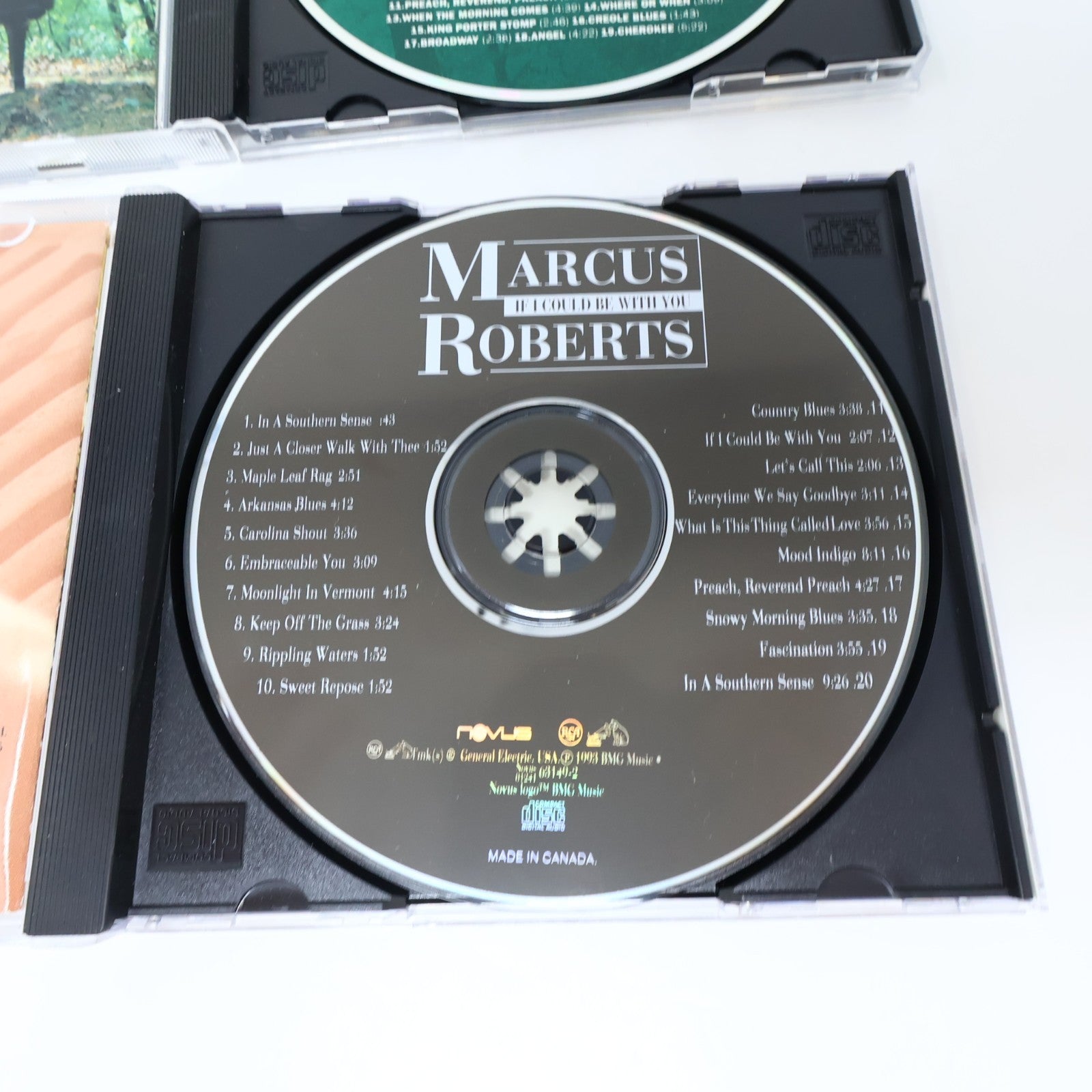 Marcus Roberts 2 CD Lot Novus Jazz As Serenity Approaches/If I Could Be With You