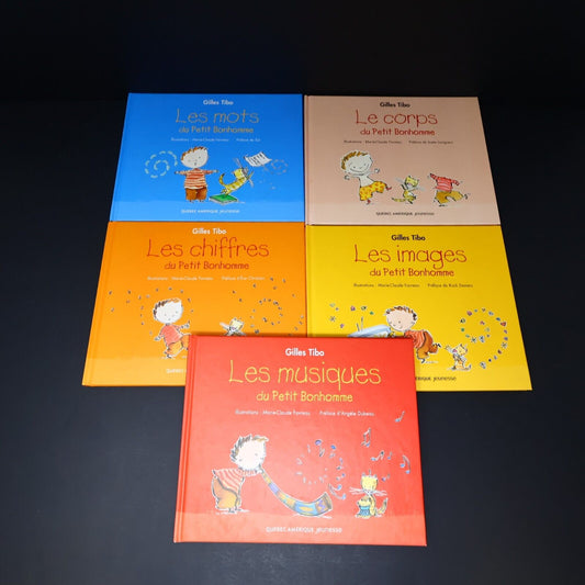 Lot 5 Livres Petit Bonhomme Gilles Tibo Série Complète Enfants Mots Français HC
