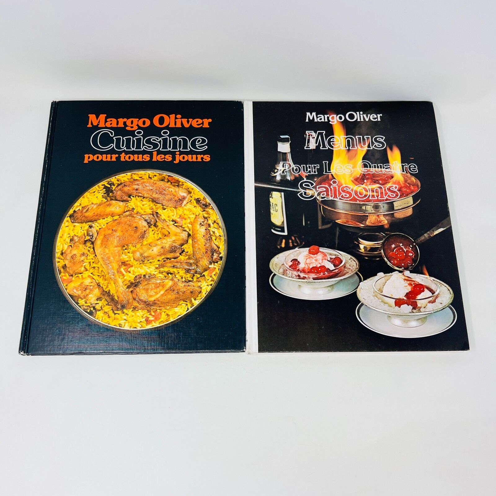 3x Margo Oliver Cuisine de Choix/Menus Quatre Saisons/Jours Lot Livres Recettes