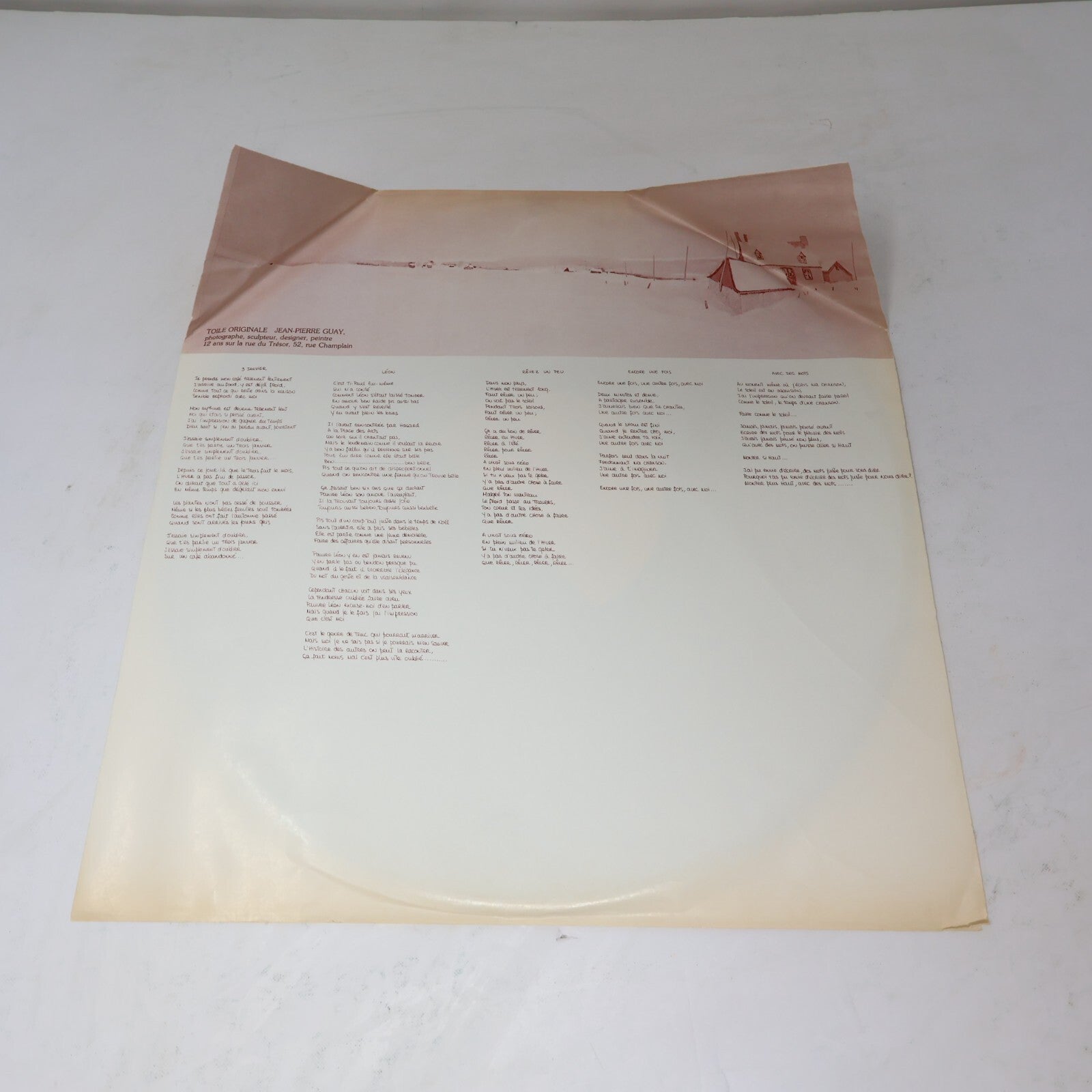 Guy Trépanier Lot 2 Disques LP Fragile L'hiver/Pour Un Gars Heureux Record Vinyl