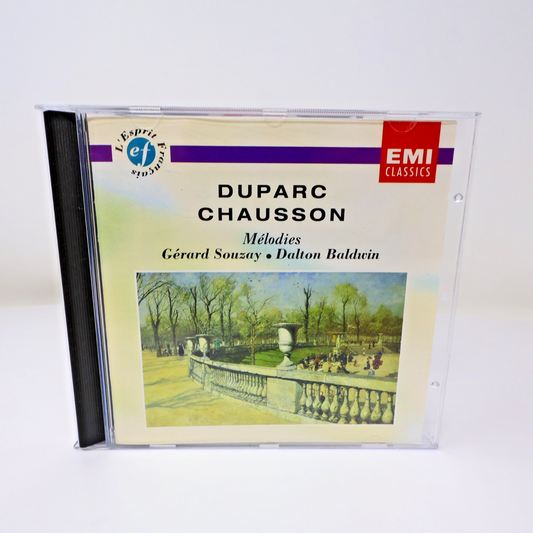 Henri Duparc/Ernest Chausson Mélodies CD Gérard Souzay/Dalton Baldwin EMI 1994
