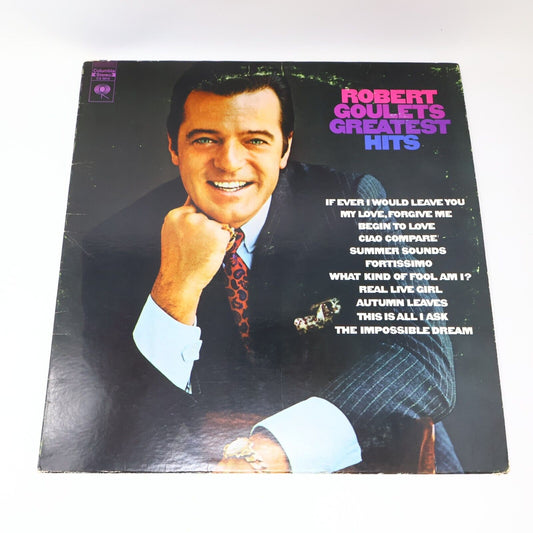 Robert Goulet's Greatest Hits LP Record Vinyl CS 9815 1960s My Love Forgive Me