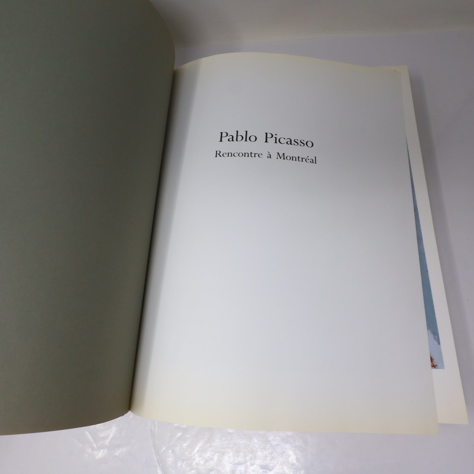 Pablo Picasso Rencontre à Montréal Art Catalogue d'Exposition 1985 HC Français