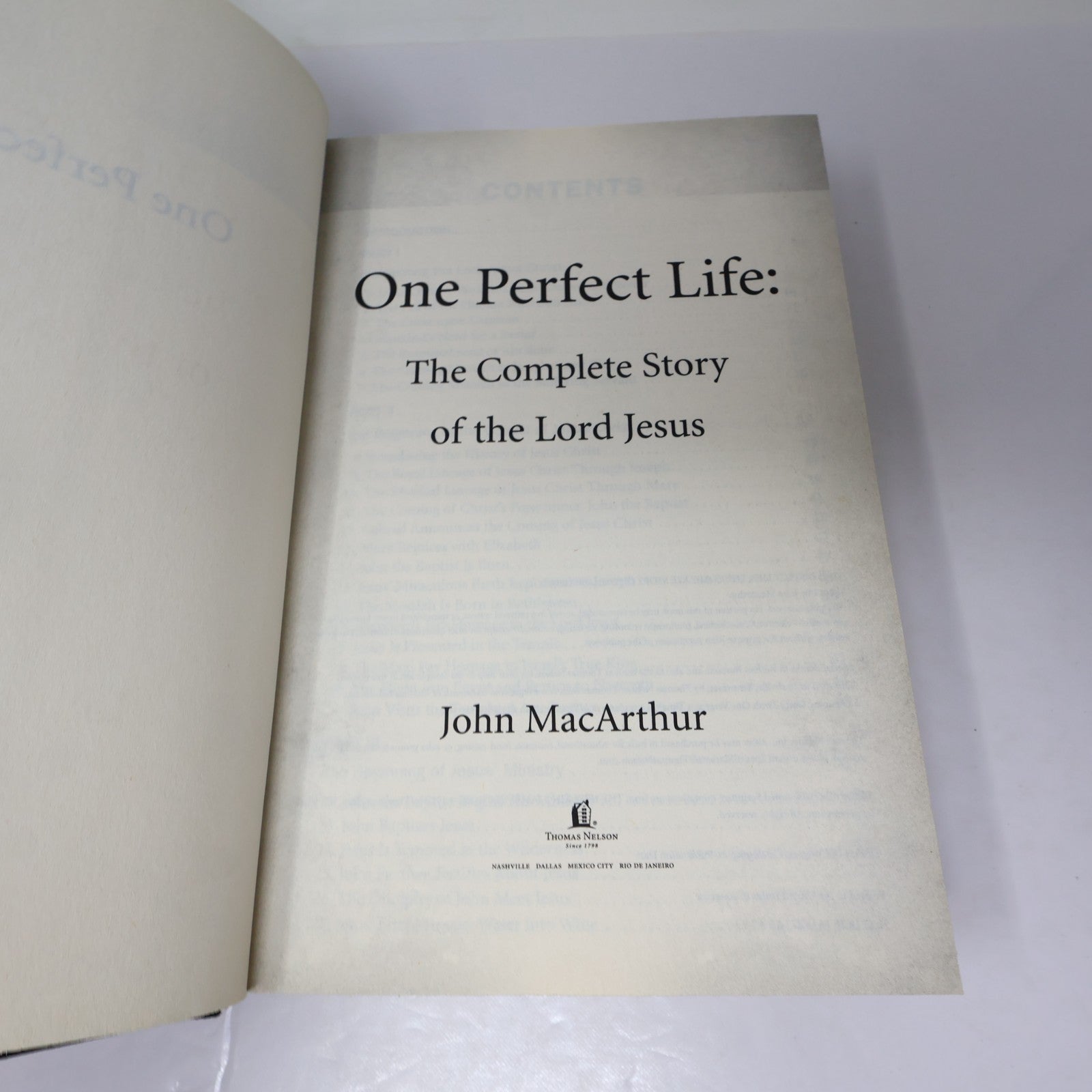One Perfect Life the Complete Story of the Lord Jesus John Macarthur 2013 HC DJ