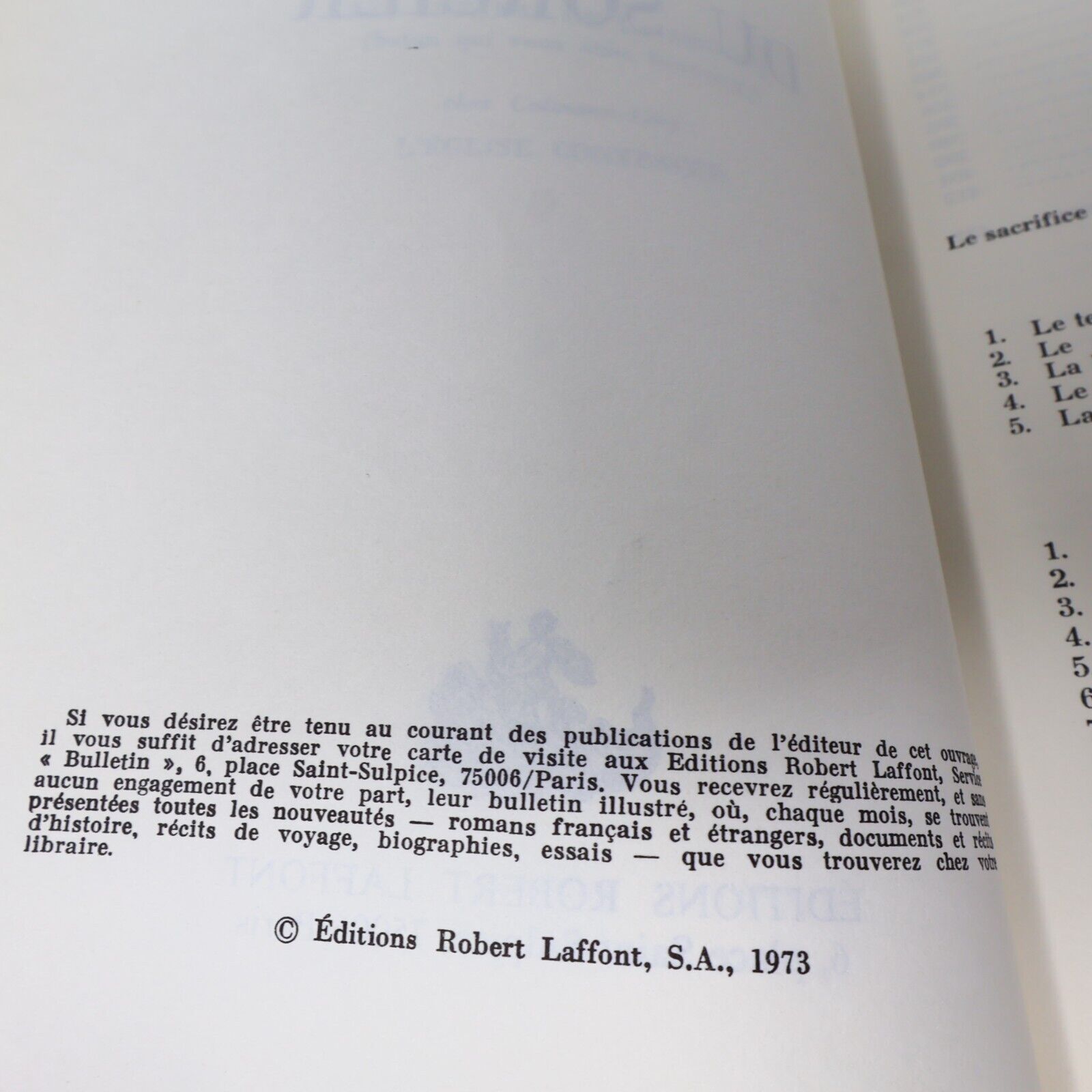 1973 L'Oeil du Sorcier Philippe Alfonsi Patrick Pesnot Ésotérisme Robert Laffont