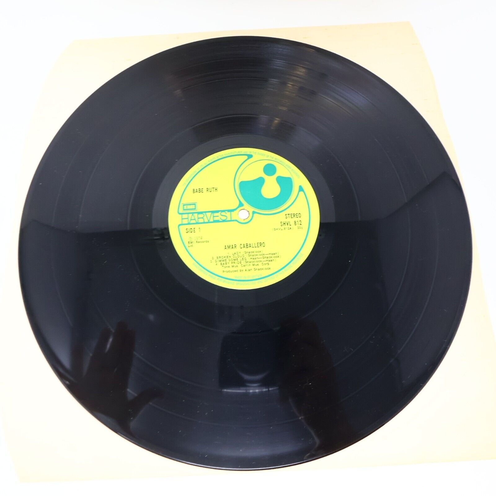 Babe Ruth Amar Caballero LP Record Vinyl 1974 SHVL 812 UK Stereo EMI Rock 1970s